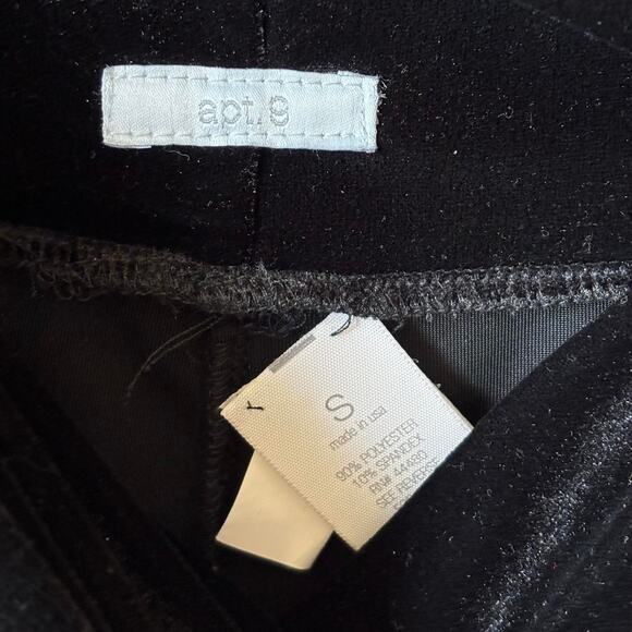 Black Velvet Gaucho Pants Foldover Waist Y2K Goth Indie Made in USA - Picture 7 of 7